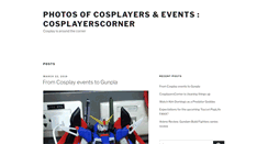 Desktop Screenshot of cosplayerscorner.com